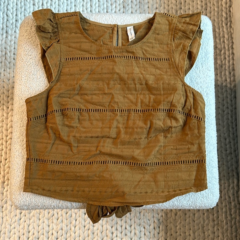 Gentle Fawn Open Back Bow Top Size S